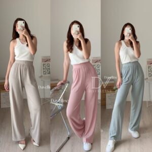 Davelline | Celana Kulot Knit Berkualitas | Kinan Knit Pants Premium